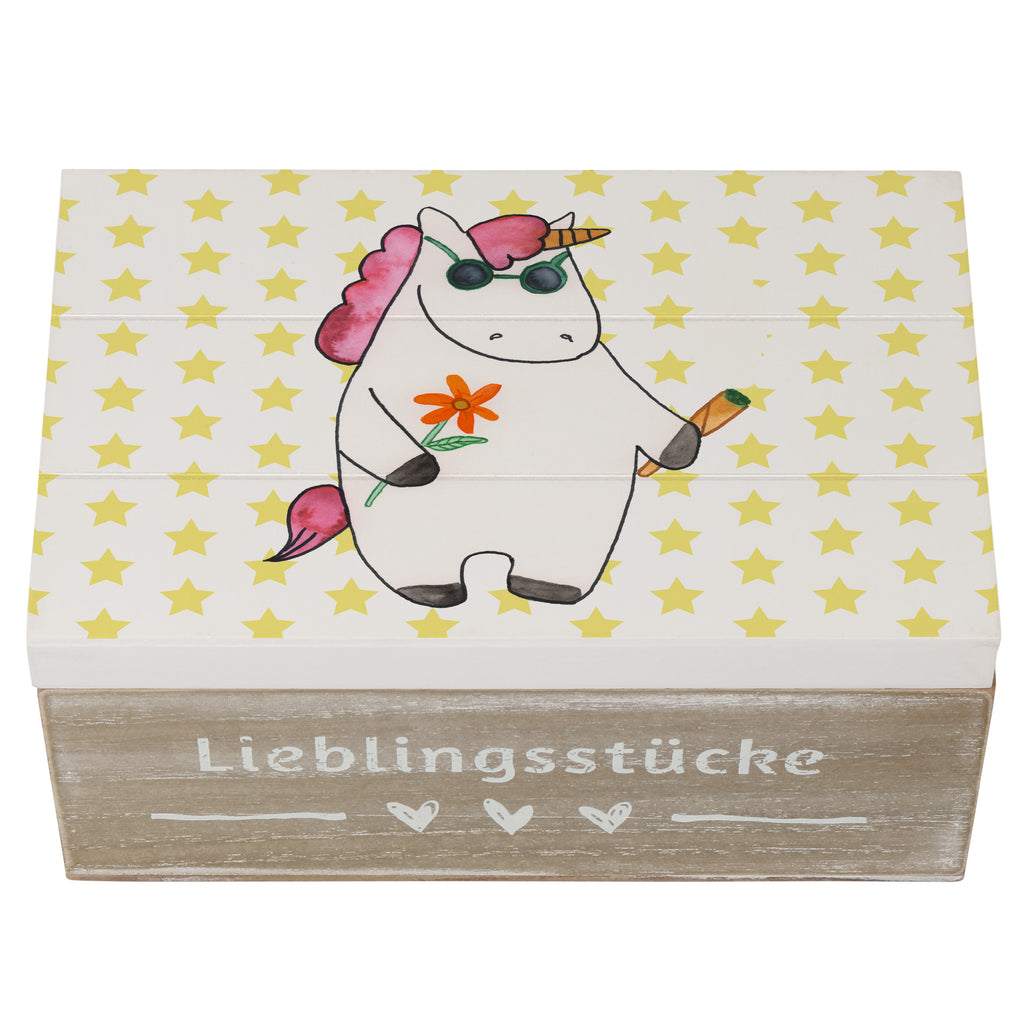 Holzkiste Einhorn Woodstock Holzkiste, Kiste, Schatzkiste, Truhe, Schatulle, XXL, Erinnerungsbox, Erinnerungskiste, Dekokiste, Aufbewahrungsbox, Einhorn, Einhörner, Einhorn Deko, Pegasus, Unicorn, Kiffen, Joint, Zigarette, Alkohol, Party, Spaß. lustig, witzig, Woodstock