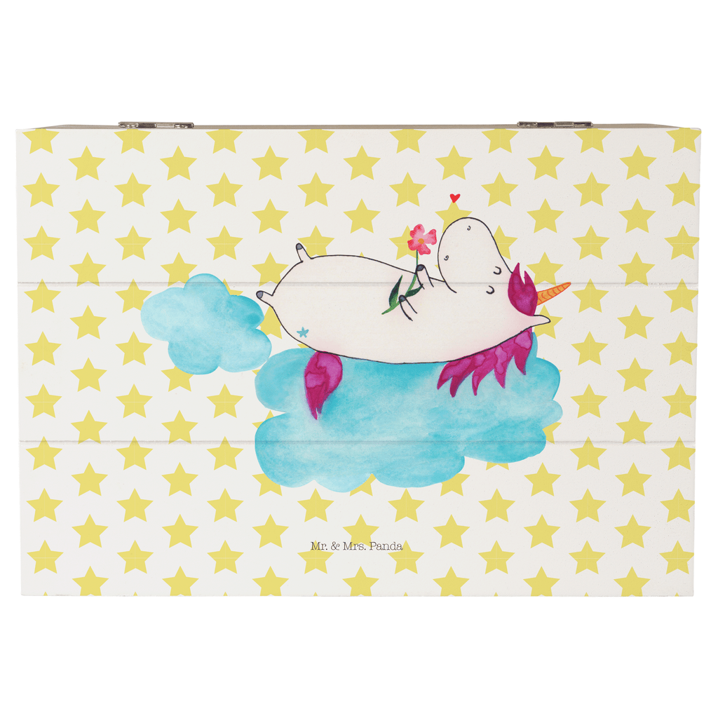 Holzkiste Einhorn verliebt auf Wolke Holzkiste, Kiste, Schatzkiste, Truhe, Schatulle, XXL, Erinnerungsbox, Erinnerungskiste, Dekokiste, Aufbewahrungsbox, Einhorn, Einhörner, Einhorn Deko, Pegasus, Unicorn, verliebt, Liebe, Liebesbeweis, Freundin, Wolke