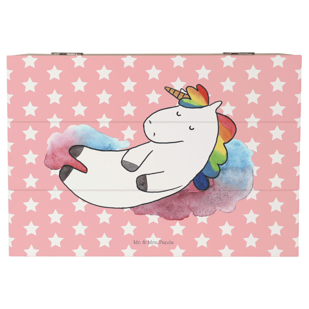 Holzkiste Einhorn Wolke 7 Holzkiste, Kiste, Schatzkiste, Truhe, Schatulle, XXL, Erinnerungsbox, Erinnerungskiste, Dekokiste, Aufbewahrungsbox, Einhorn, Einhörner, Einhorn Deko, Pegasus, Unicorn, verliebt, Menschen, witzig, lustig, Geschenk, Glaube, Realität, Lächeln