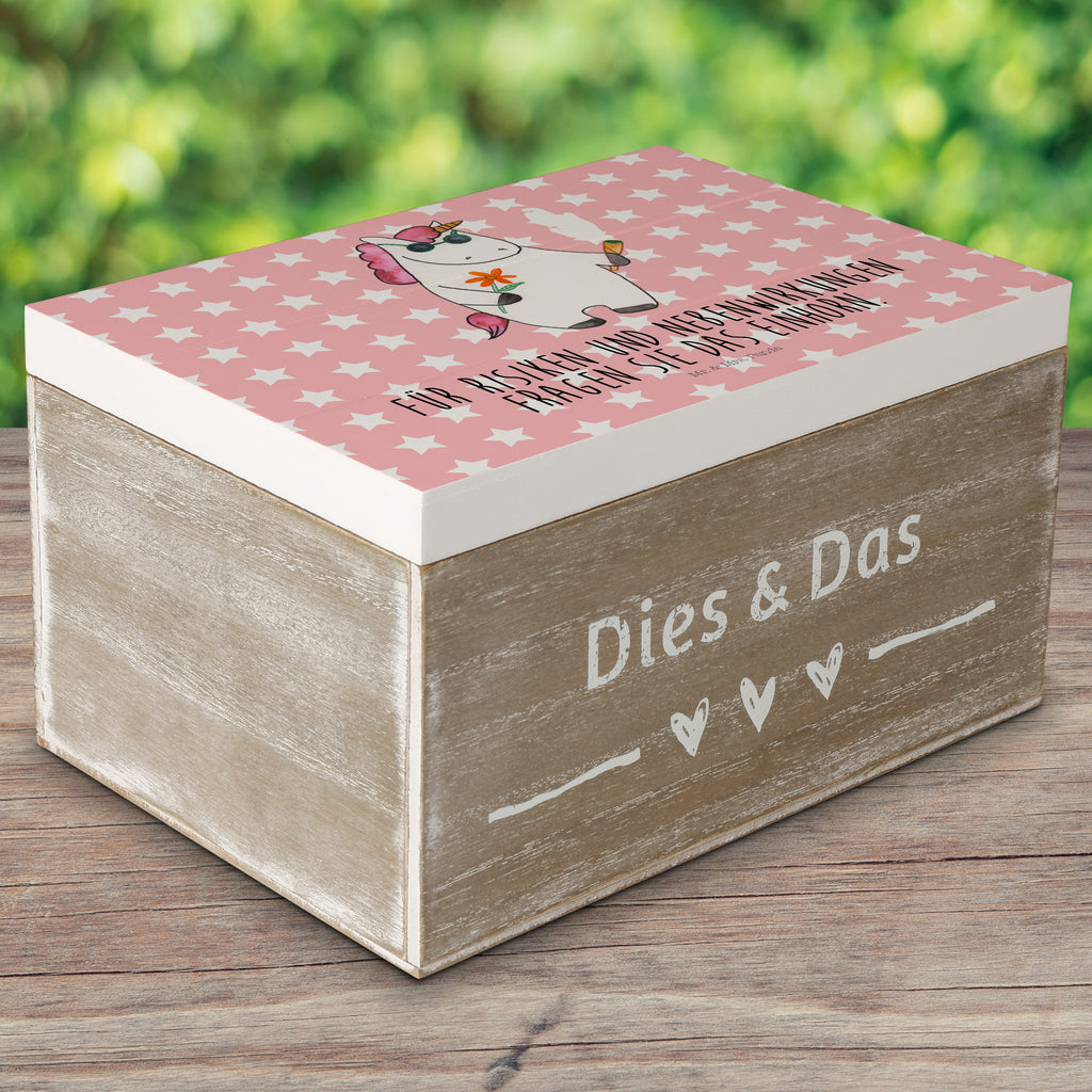 Holzkiste Einhorn Woodstock Holzkiste, Kiste, Schatzkiste, Truhe, Schatulle, XXL, Erinnerungsbox, Erinnerungskiste, Dekokiste, Aufbewahrungsbox, Einhorn, Einhörner, Einhorn Deko, Pegasus, Unicorn, Kiffen, Joint, Zigarette, Alkohol, Party, Spaß. lustig, witzig, Woodstock