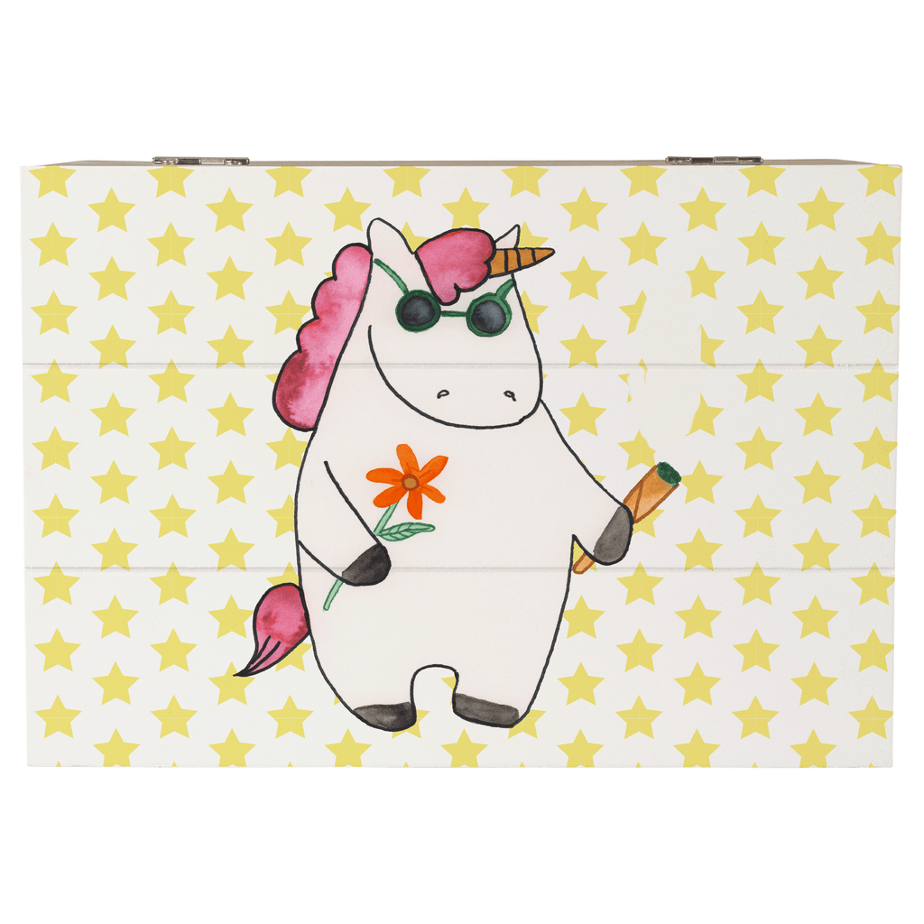 Holzkiste Einhorn Woodstock Holzkiste, Kiste, Schatzkiste, Truhe, Schatulle, XXL, Erinnerungsbox, Erinnerungskiste, Dekokiste, Aufbewahrungsbox, Einhorn, Einhörner, Einhorn Deko, Pegasus, Unicorn, Kiffen, Joint, Zigarette, Alkohol, Party, Spaß. lustig, witzig, Woodstock