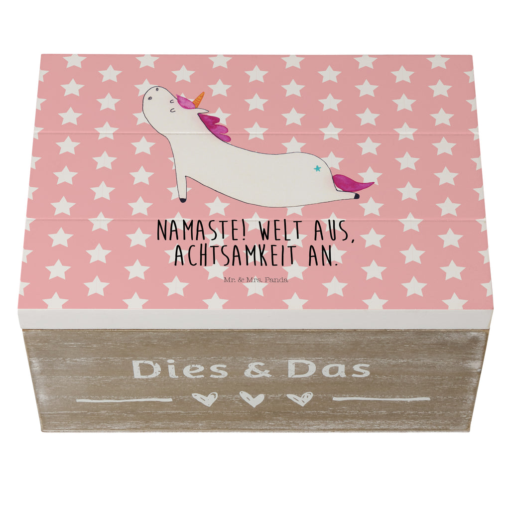 Holzkiste Einhorn Yoga Holzkiste, Kiste, Schatzkiste, Truhe, Schatulle, XXL, Erinnerungsbox, Erinnerungskiste, Dekokiste, Aufbewahrungsbox, Einhorn, Einhörner, Einhorn Deko, Pegasus, Unicorn, Yoga, Namaste, Achtsamkeit, Entspannung, Joga, Yogamatte, Sport, lustig, witzig, süß
