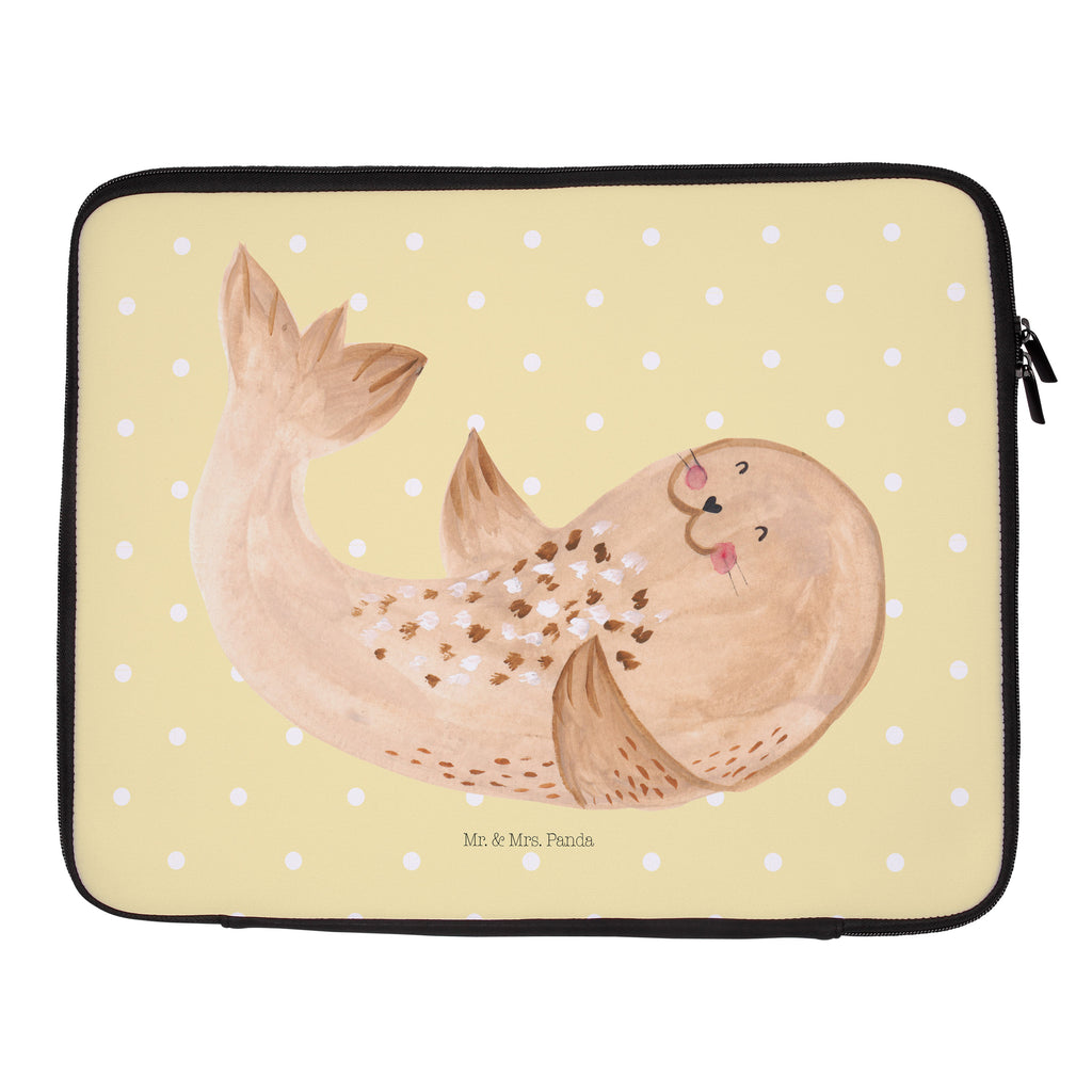 27 x 36 Notebook Tasche  Robbe liegend Notebook Tasche, Laptop, Computertasche, Tasche, Damen, Schutzhülle, Tiermotive, Gute Laune, lustige Sprüche, Tiere, Robbe, Robben, Seehund, Strand, Meerestier, Ostsee, Nordsee, Lachen, Freude