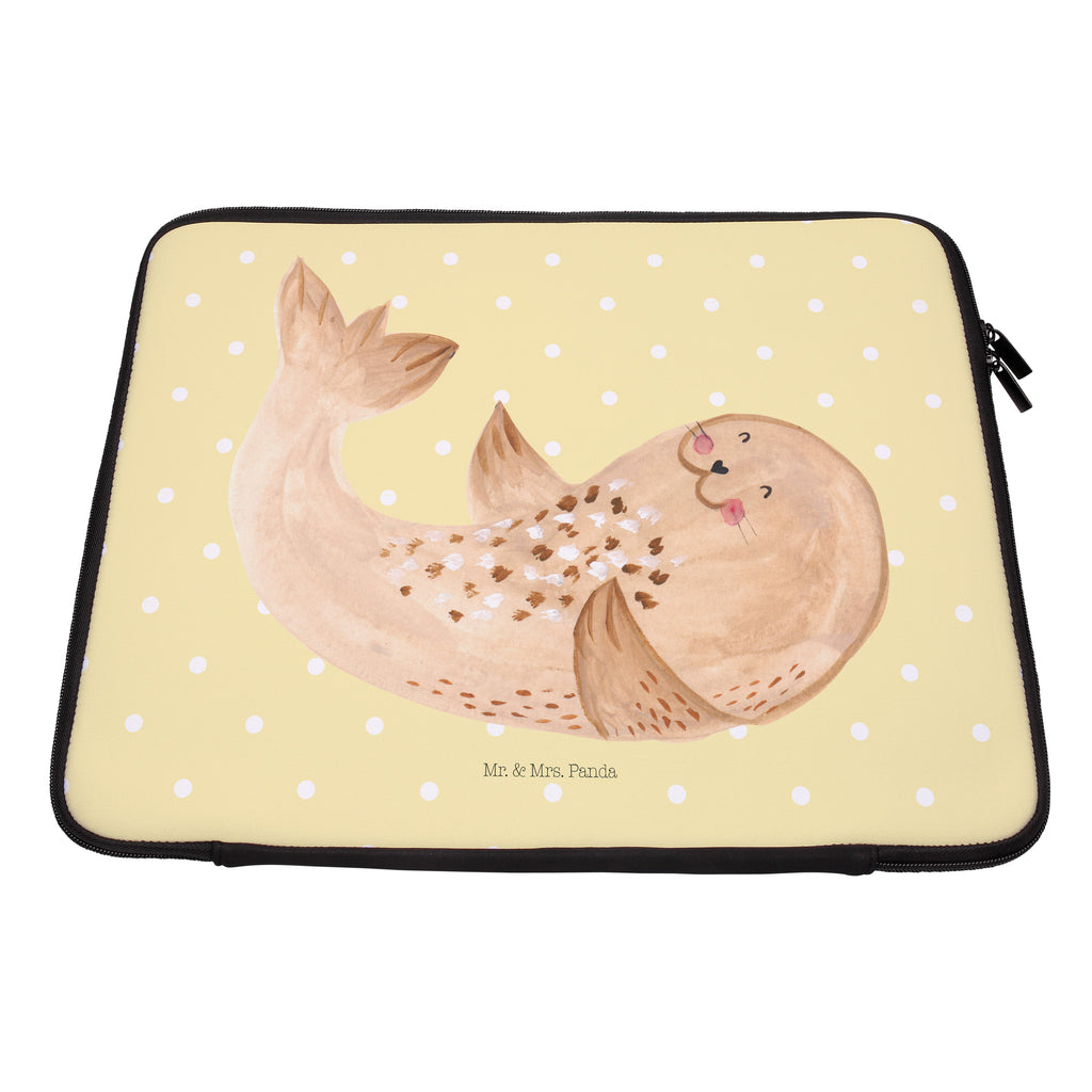 27 x 36 Notebook Tasche  Robbe liegend Notebook Tasche, Laptop, Computertasche, Tasche, Damen, Schutzhülle, Tiermotive, Gute Laune, lustige Sprüche, Tiere, Robbe, Robben, Seehund, Strand, Meerestier, Ostsee, Nordsee, Lachen, Freude