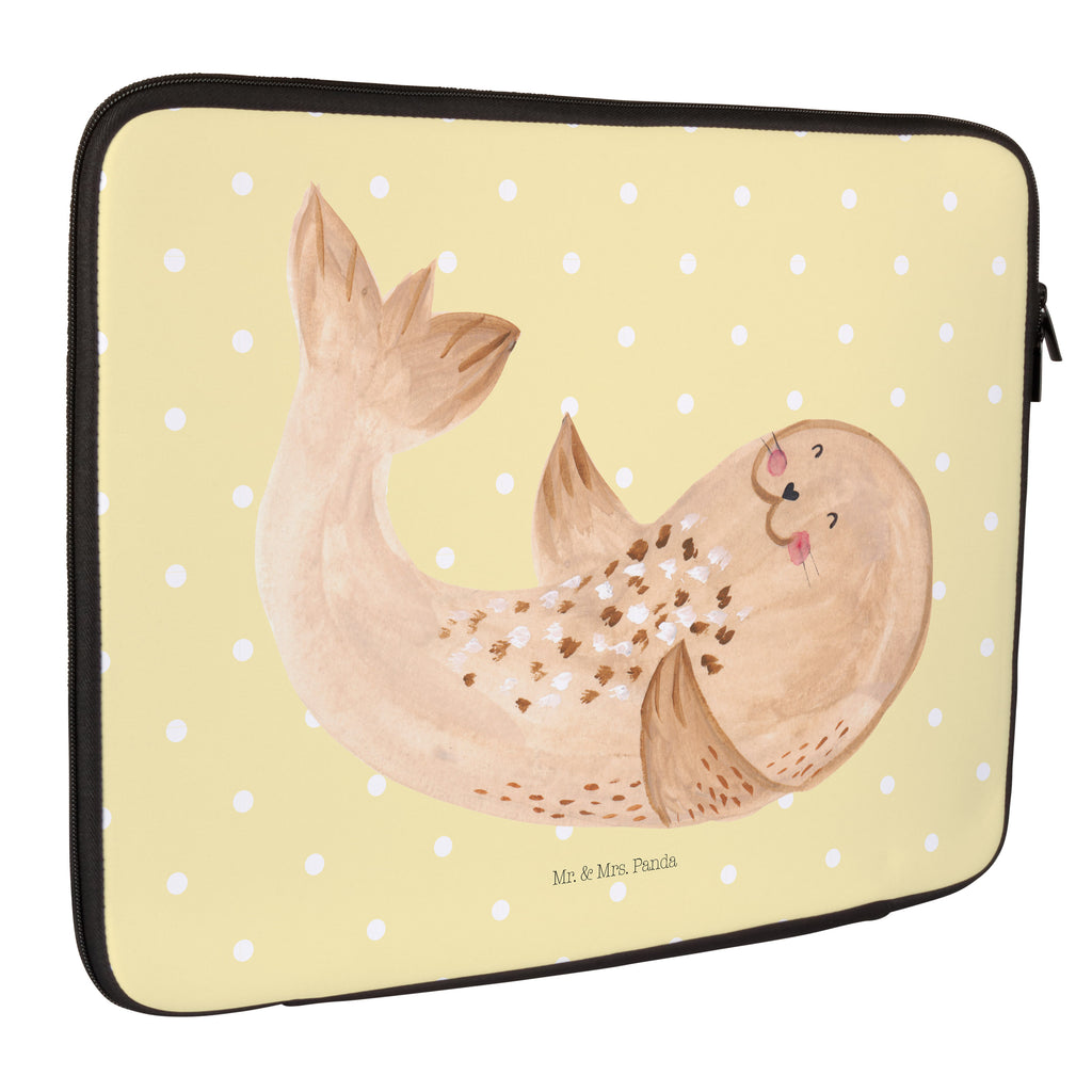 27 x 36 Notebook Tasche  Robbe liegend Notebook Tasche, Laptop, Computertasche, Tasche, Damen, Schutzhülle, Tiermotive, Gute Laune, lustige Sprüche, Tiere, Robbe, Robben, Seehund, Strand, Meerestier, Ostsee, Nordsee, Lachen, Freude