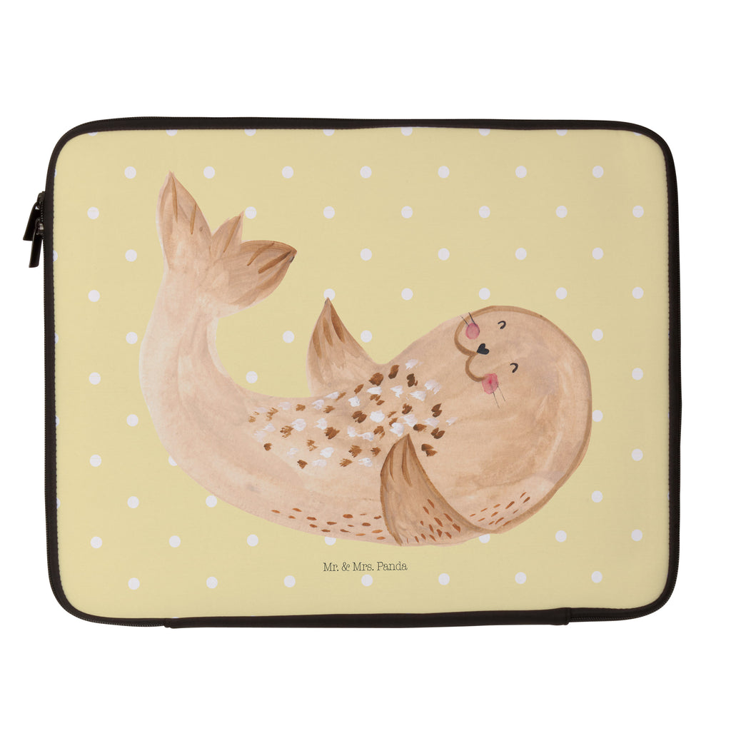 27 x 36 Notebook Tasche  Robbe liegend Notebook Tasche, Laptop, Computertasche, Tasche, Damen, Schutzhülle, Tiermotive, Gute Laune, lustige Sprüche, Tiere, Robbe, Robben, Seehund, Strand, Meerestier, Ostsee, Nordsee, Lachen, Freude