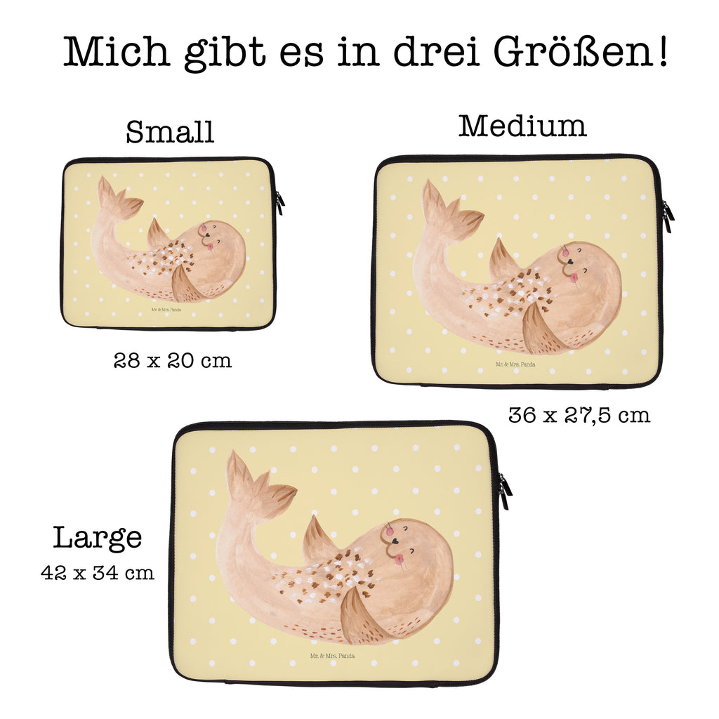 27 x 36 Notebook Tasche  Robbe liegend Notebook Tasche, Laptop, Computertasche, Tasche, Damen, Schutzhülle, Tiermotive, Gute Laune, lustige Sprüche, Tiere, Robbe, Robben, Seehund, Strand, Meerestier, Ostsee, Nordsee, Lachen, Freude