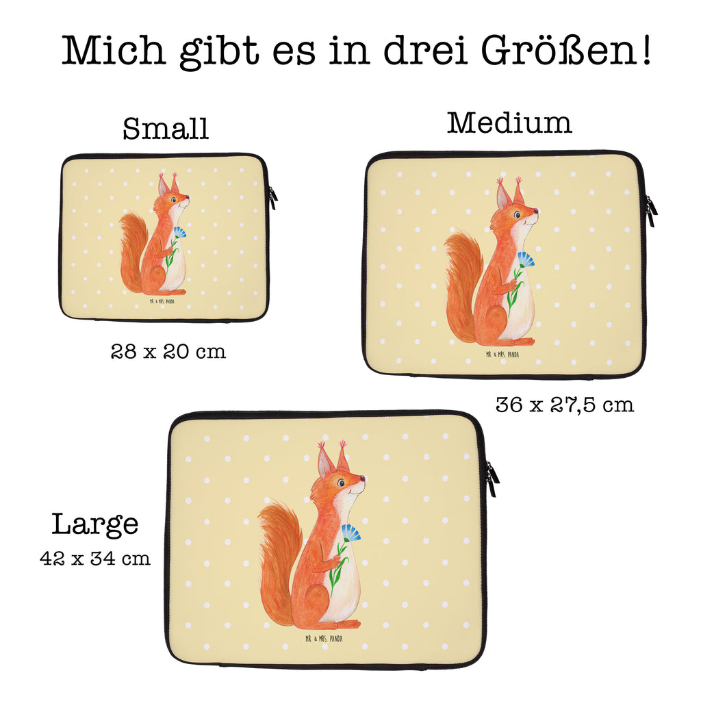 20 x 28 Notebook Tasche  Eichhörnchen Blume