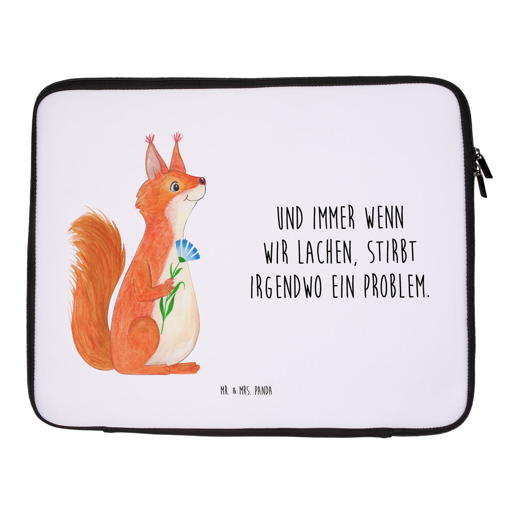 20 x 28 Notebook Tasche  Eichhörnchen Blume