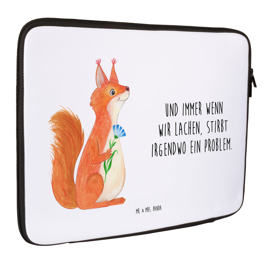 20 x 28 Notebook Tasche  Eichhörnchen Blume