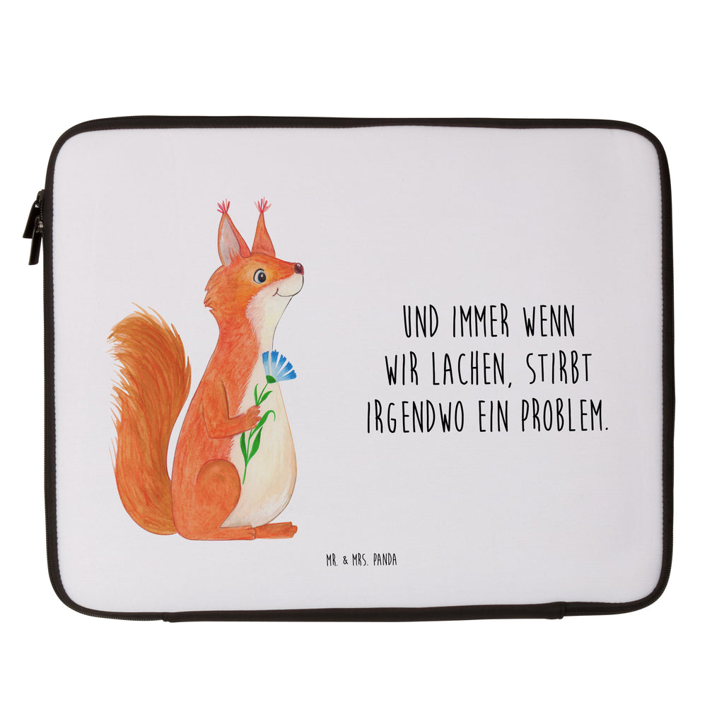 20 x 28 Notebook Tasche  Eichhörnchen Blume