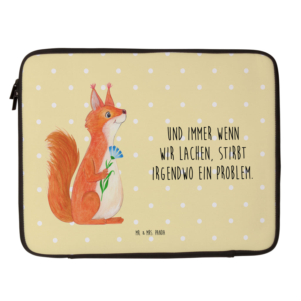 20 x 28 Notebook Tasche  Eichhörnchen Blume