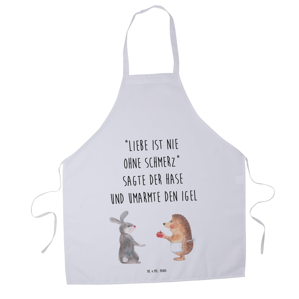 Kochschürze Liebe ist nie ohne Schmerz Schürze, Backschürze, Küchenschürze, Grillschürze, Latzschürze, Tiermotive, Gute Laune, lustige Sprüche, Tiere, Igel und Hase, Igel, Hase, Liebe Spruch, Liebeskummer Geschenk, Herzschmerz, Trösten, Trennungsschmerz, Spruch romantisch