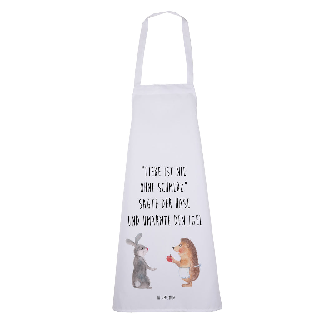 Kochschürze Liebe ist nie ohne Schmerz Schürze, Backschürze, Küchenschürze, Grillschürze, Latzschürze, Tiermotive, Gute Laune, lustige Sprüche, Tiere, Igel und Hase, Igel, Hase, Liebe Spruch, Liebeskummer Geschenk, Herzschmerz, Trösten, Trennungsschmerz, Spruch romantisch
