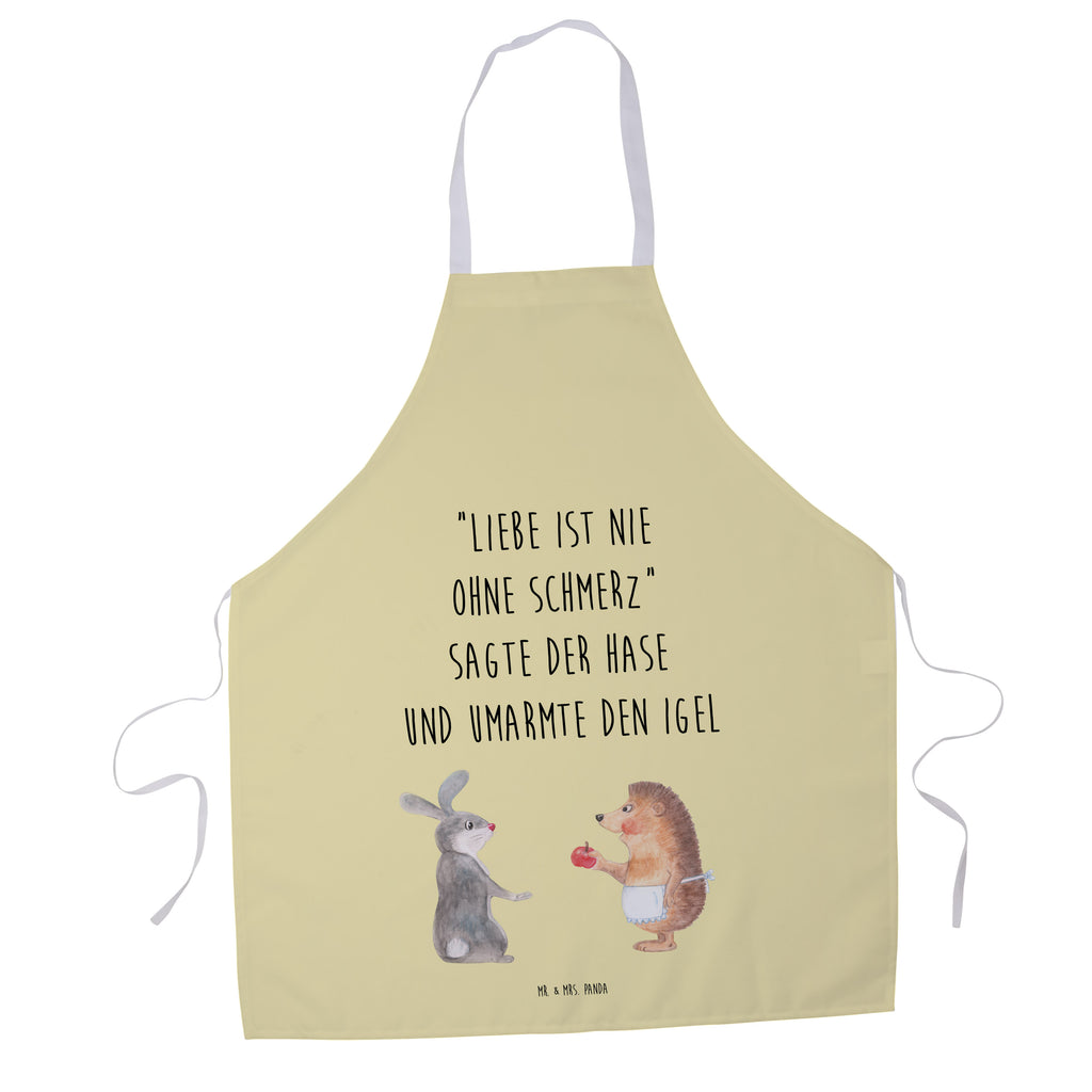 Kochschürze Liebe ist nie ohne Schmerz Schürze, Backschürze, Küchenschürze, Grillschürze, Latzschürze, Tiermotive, Gute Laune, lustige Sprüche, Tiere, Igel und Hase, Igel, Hase, Liebe Spruch, Liebeskummer Geschenk, Herzschmerz, Trösten, Trennungsschmerz, Spruch romantisch
