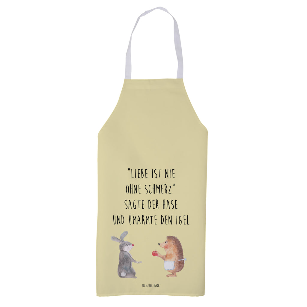 Kochschürze Liebe ist nie ohne Schmerz Schürze, Backschürze, Küchenschürze, Grillschürze, Latzschürze, Tiermotive, Gute Laune, lustige Sprüche, Tiere, Igel und Hase, Igel, Hase, Liebe Spruch, Liebeskummer Geschenk, Herzschmerz, Trösten, Trennungsschmerz, Spruch romantisch