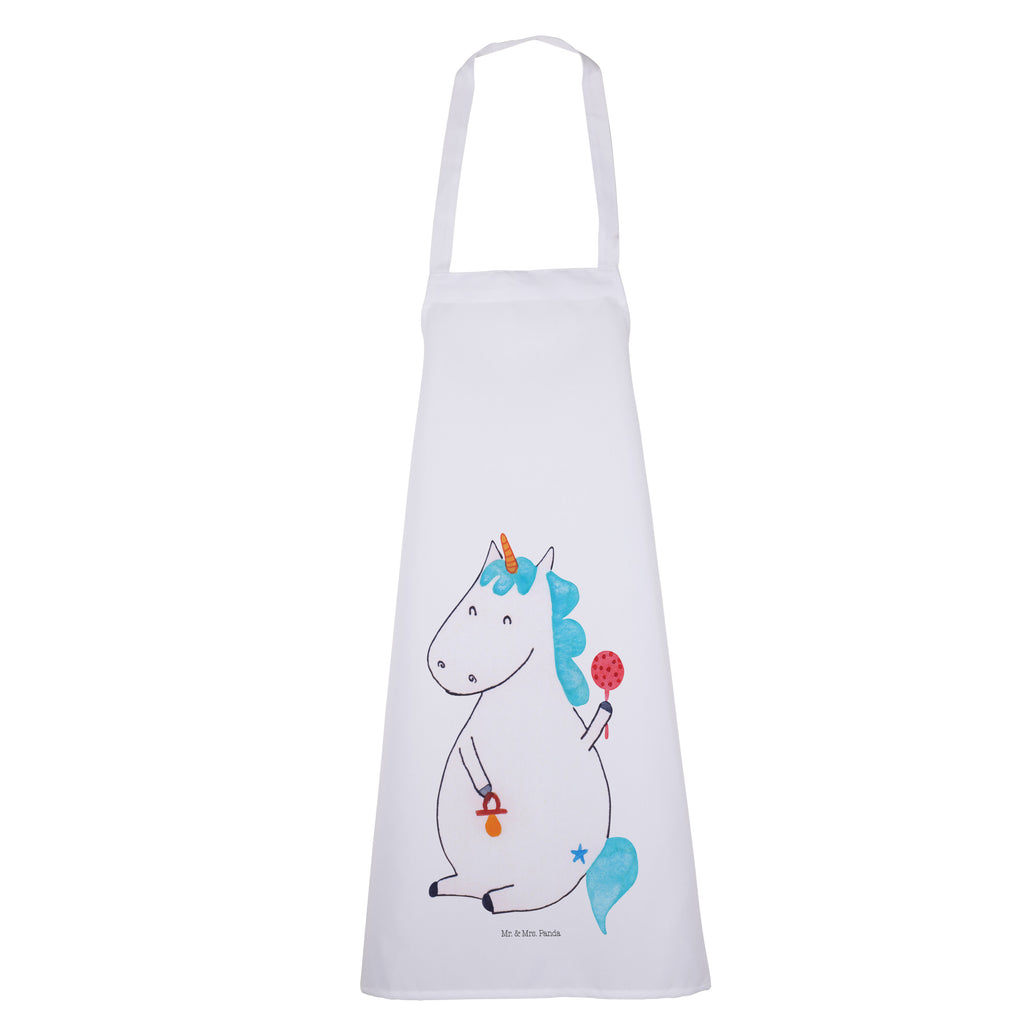 Kochschürze Einhorn Baby Schürze, Backschürze, Küchenschürze, Grillschürze, Latzschürze, Einhorn, Einhörner, Einhorn Deko, Pegasus, Unicorn, Mutter, Geburt, Geburtstag, erstes Kind, Baby, Babyglück, Nachwuchs, Eltern, Party, Kind, Schnuller