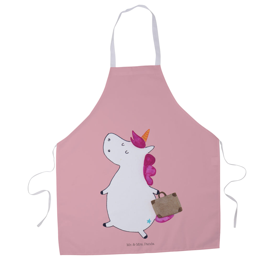Kochschürze Einhorn Koffer Schürze, Backschürze, Küchenschürze, Grillschürze, Latzschürze, Einhorn, Einhörner, Einhorn Deko, Pegasus, Unicorn, unicorn, Koffer, Verreisen, Reise, Gepäck, Abenteuer, Erwachsen, Kind, albern, Spaß, lustig, witzig