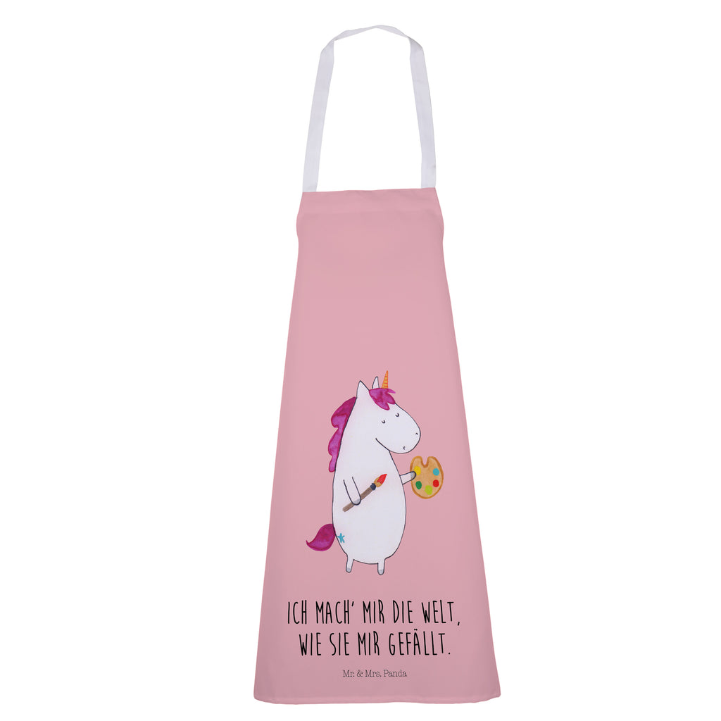 Kochschürze Einhorn Künstler Schürze, Backschürze, Küchenschürze, Grillschürze, Latzschürze, Einhorn, Einhörner, Einhorn Deko, Pegasus, Unicorn, Englisch, Künstler, Artist, Malen, Zeichnen, Welt, Farbe, Stift, Pinsel, Geschenk, Maler