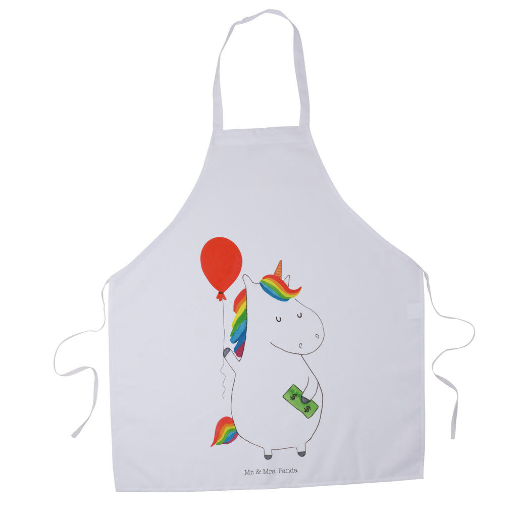 Kochschürze Einhorn Luftballon Schürze, Backschürze, Küchenschürze, Grillschürze, Latzschürze, Einhorn, Einhörner, Einhorn Deko, Pegasus, Unicorn, Luftballon, Geld, Lebenslust, Freude, Geschenk, Freundin