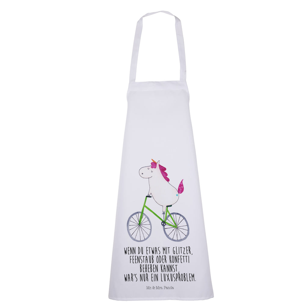 Kochschürze Einhorn Radfahrer Schürze, Backschürze, Küchenschürze, Grillschürze, Latzschürze, Einhorn, Einhörner, Einhorn Deko, Pegasus, Unicorn, Radfahren, Radfahrer, Rad, Bike, Feenstaub, Konfetti, Luxusproblem, Kummer, Liebeskummer