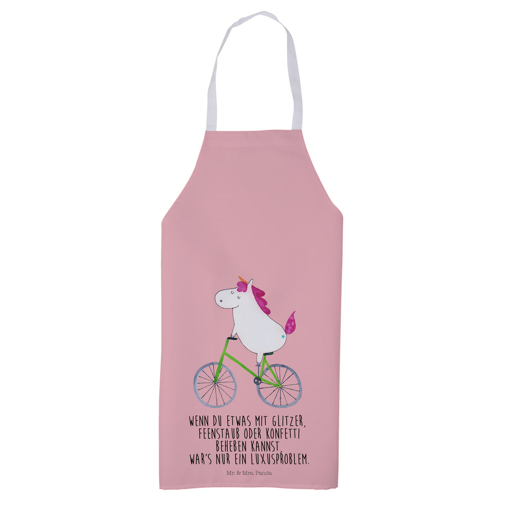 Kochschürze Einhorn Radfahrer Schürze, Backschürze, Küchenschürze, Grillschürze, Latzschürze, Einhorn, Einhörner, Einhorn Deko, Pegasus, Unicorn, Radfahren, Radfahrer, Rad, Bike, Feenstaub, Konfetti, Luxusproblem, Kummer, Liebeskummer