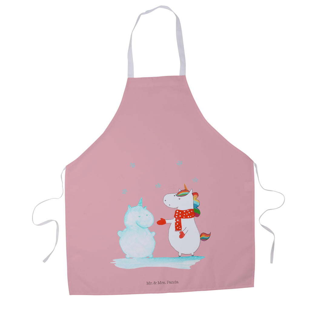 Kochschürze Einhorn Schneemann Schürze, Backschürze, Küchenschürze, Grillschürze, Latzschürze, Einhorn, Einhörner, Einhorn Deko, Pegasus, Unicorn, Schneemann, Winter, Schnee, Kuchen, Weihnachten, kalt, Mütze, Handschuhe, X-Mas