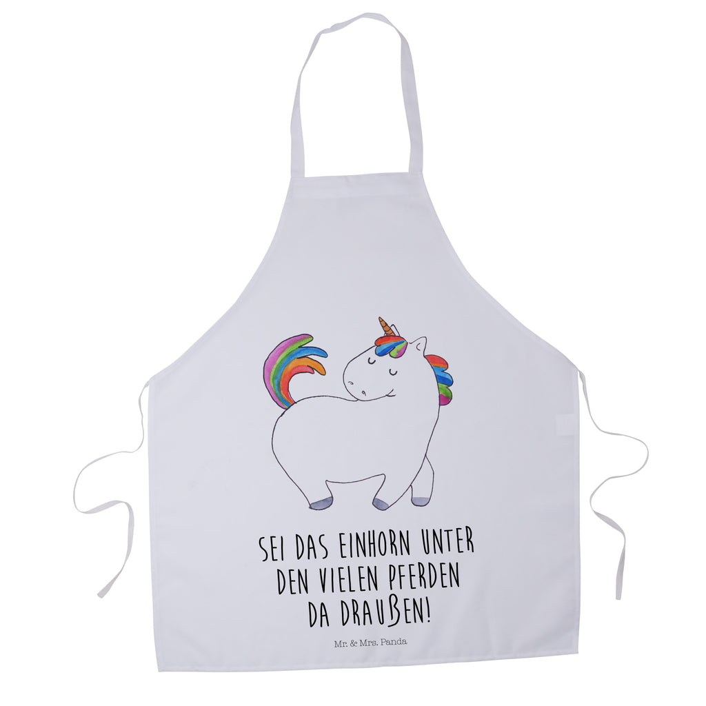 Kochschürze Einhorn stolzierend Schürze, Backschürze, Küchenschürze, Grillschürze, Latzschürze, Einhorn, Einhörner, Einhorn Deko, Pegasus, Unicorn, stolz, anders, bunt, Pferd, Reiter, Reiten, Freundin, Geschenk