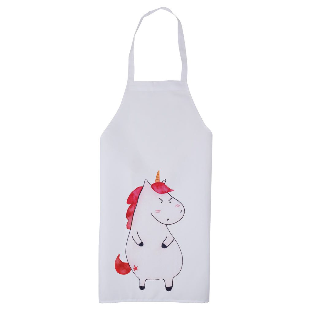 Kochschürze Einhorn wütend Schürze, Backschürze, Küchenschürze, Grillschürze, Latzschürze, Einhorn, Einhörner, Einhorn Deko, Pegasus, Unicorn, Realität, Ansage, lustlos, nein, Büro, Arbeit, wütend, dumme Fragen, lustig, Spaß, Geschenk