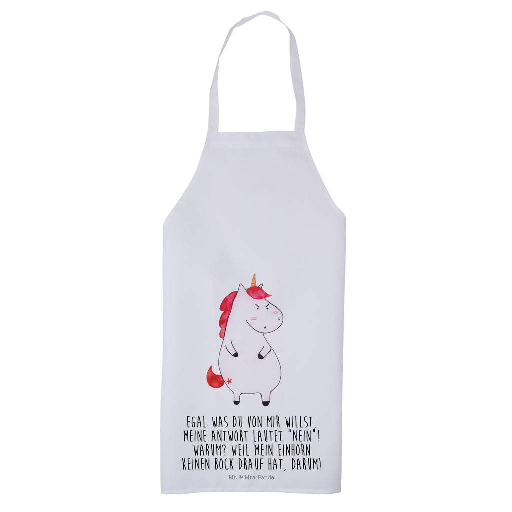 Kochschürze Einhorn wütend Schürze, Backschürze, Küchenschürze, Grillschürze, Latzschürze, Einhorn, Einhörner, Einhorn Deko, Pegasus, Unicorn, Realität, Ansage, lustlos, nein, Büro, Arbeit, wütend, dumme Fragen, lustig, Spaß, Geschenk