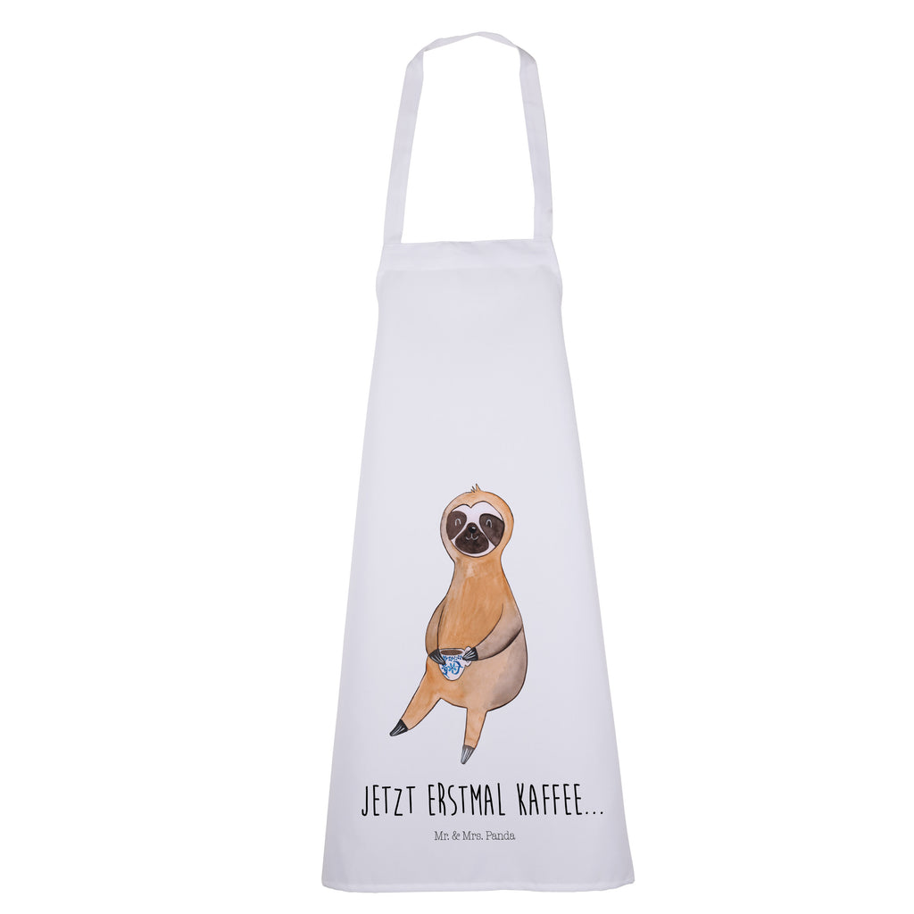 Kochschürze Faultier Kaffee Schürze, Backschürze, Küchenschürze, Grillschürze, Latzschürze, Faultier, Faultier Geschenk, Faultier Deko, Faultiere, faul, Lieblingstier, Kaffee, erster Kaffee, Morgenmuffel, Frühaufsteher, Kaffeetasse, Genießer, Coffee, Kaffeegetränk
