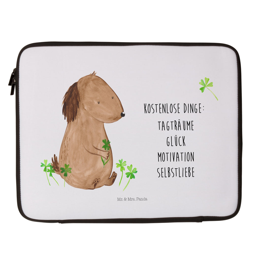 27 x 36 Notebook Tasche  Hund Kleeblatt Notebook Tasche, Laptop, Computertasche, Tasche, Damen, Schutzhülle, Hund, Hundemotiv, Haustier, Hunderasse, Tierliebhaber, Hundebesitzer, Sprüche, Kleeblatt, Glück, Tagträume, Motivation, Neuanfang, Geschenk, Glücksbringer, Selbstliebe, Achtsamkeit