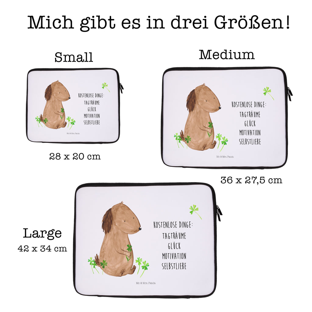 27 x 36 Notebook Tasche  Hund Kleeblatt Notebook Tasche, Laptop, Computertasche, Tasche, Damen, Schutzhülle, Hund, Hundemotiv, Haustier, Hunderasse, Tierliebhaber, Hundebesitzer, Sprüche, Kleeblatt, Glück, Tagträume, Motivation, Neuanfang, Geschenk, Glücksbringer, Selbstliebe, Achtsamkeit