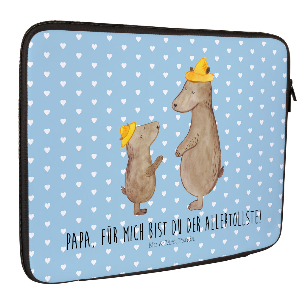 27 x 36 Notebook Tasche  Bären mit Hut Notebook Tasche, Laptop, Computertasche, Tasche, Damen, Schutzhülle, Familie, Vatertag, Muttertag, Bruder, Schwester, Mama, Papa, Oma, Opa, Bär, Bären, Vater, Papi, Paps, Dad, Daddy, Lieblingsmensch, Sohn, Söhne, Kind, Kinder, Vater-Sohn, Family, Vorbild