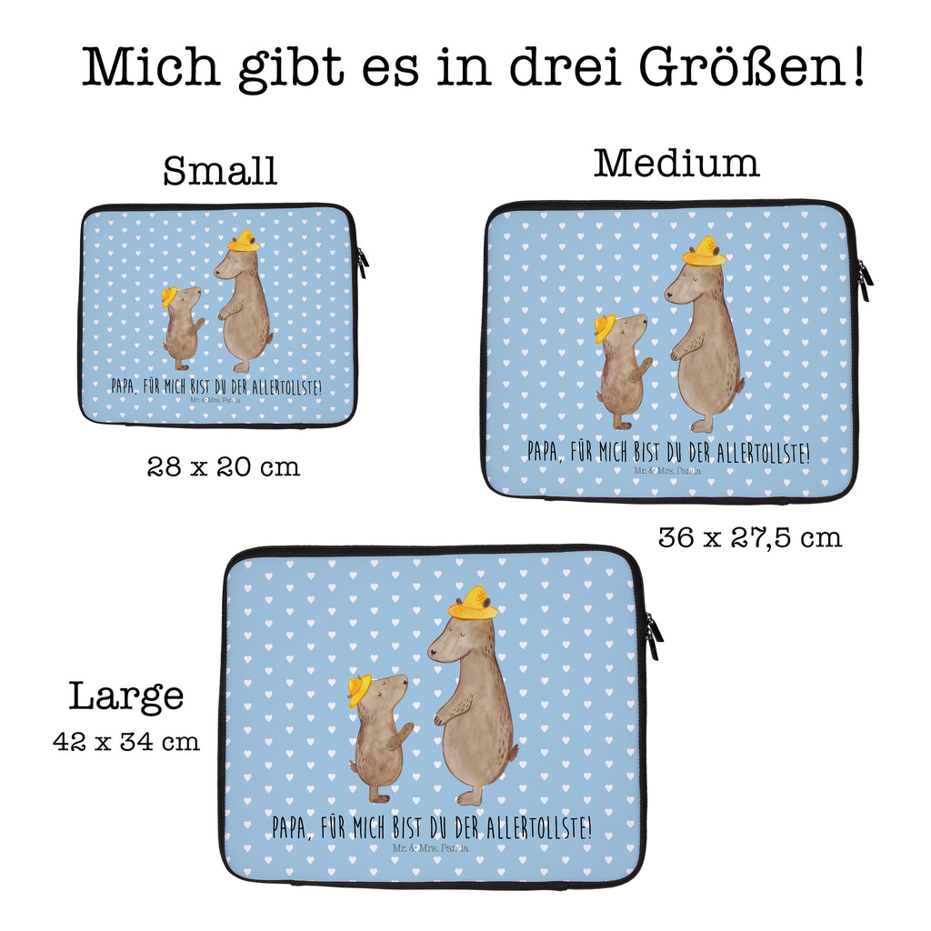 27 x 36 Notebook Tasche  Bären mit Hut Notebook Tasche, Laptop, Computertasche, Tasche, Damen, Schutzhülle, Familie, Vatertag, Muttertag, Bruder, Schwester, Mama, Papa, Oma, Opa, Bär, Bären, Vater, Papi, Paps, Dad, Daddy, Lieblingsmensch, Sohn, Söhne, Kind, Kinder, Vater-Sohn, Family, Vorbild