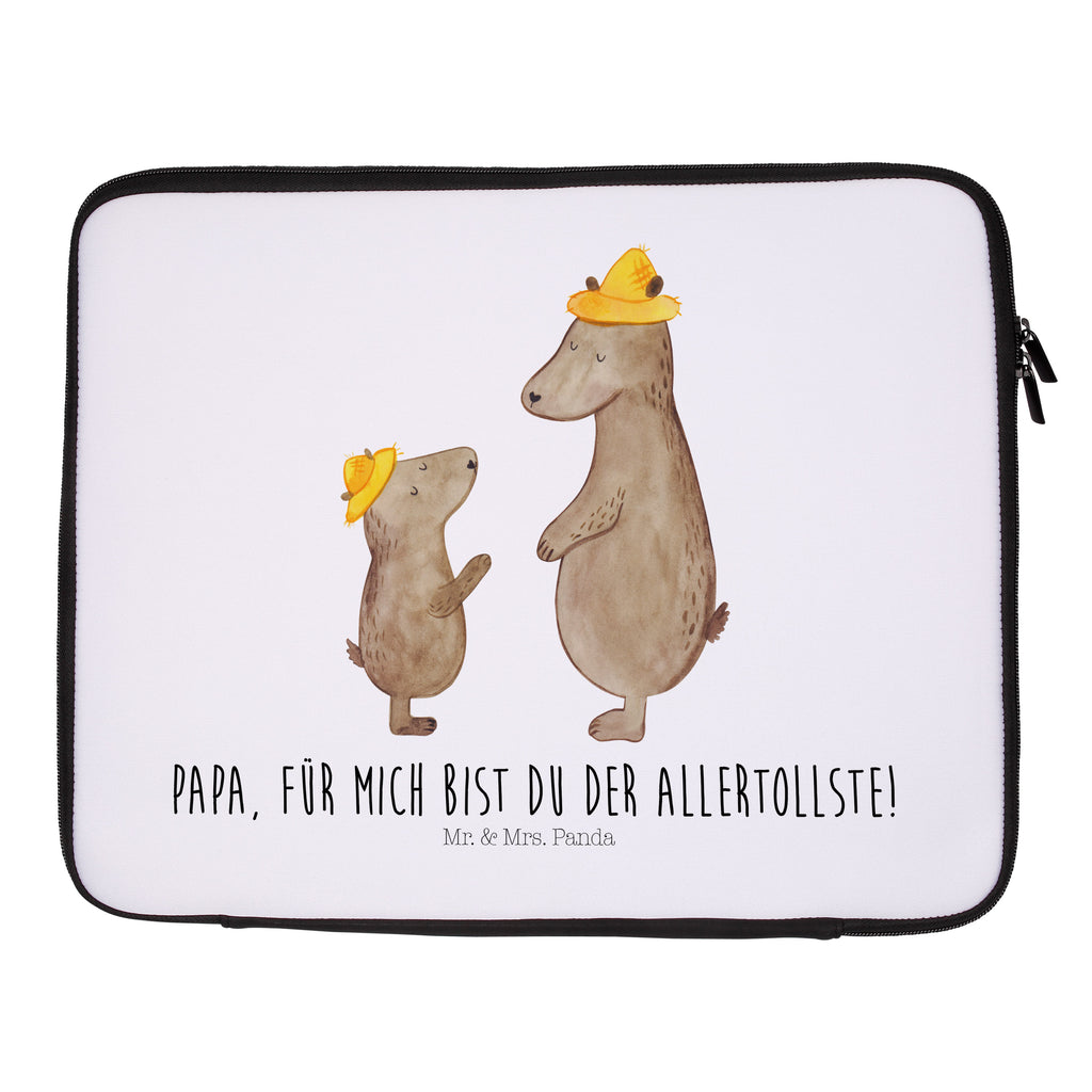 27 x 36 Notebook Tasche  Bären mit Hut Notebook Tasche, Laptop, Computertasche, Tasche, Damen, Schutzhülle, Familie, Vatertag, Muttertag, Bruder, Schwester, Mama, Papa, Oma, Opa, Bär, Bären, Vater, Papi, Paps, Dad, Daddy, Lieblingsmensch, Sohn, Söhne, Kind, Kinder, Vater-Sohn, Family, Vorbild