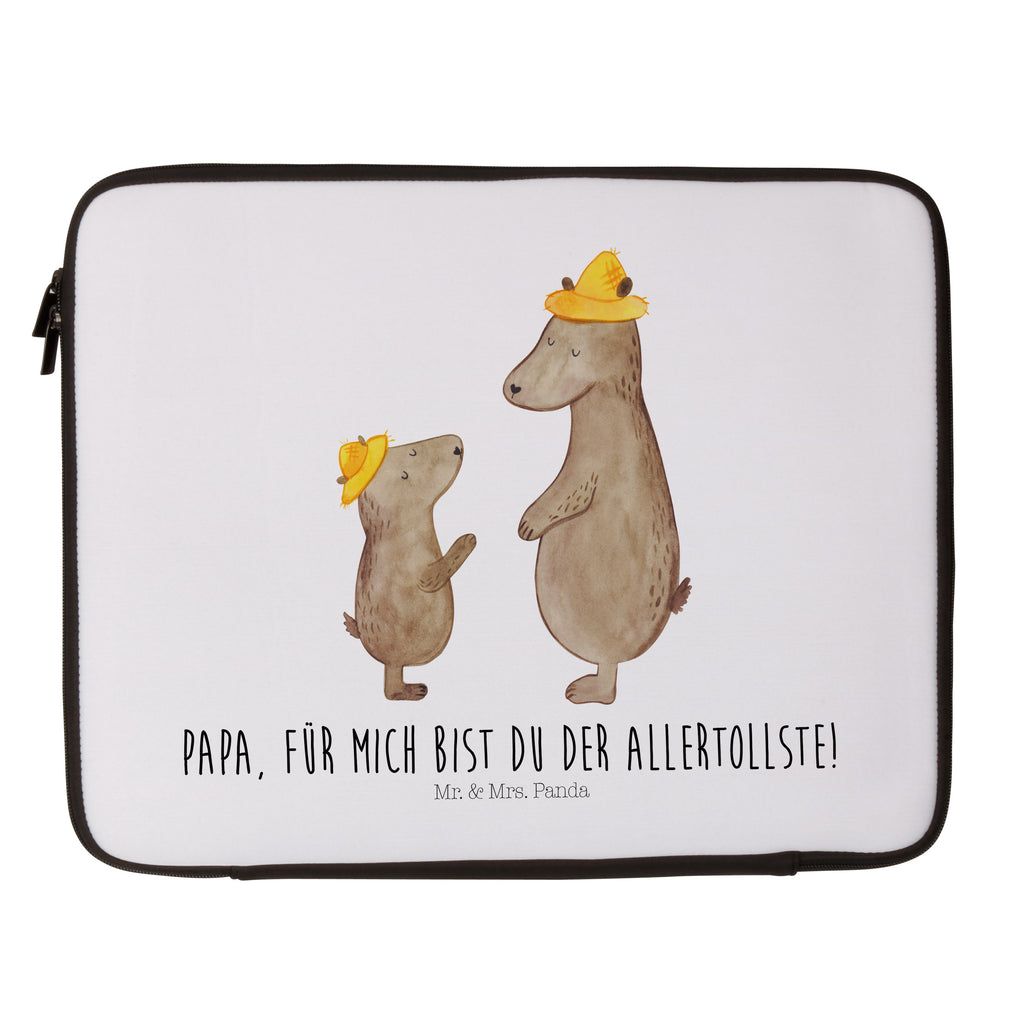 27 x 36 Notebook Tasche  Bären mit Hut Notebook Tasche, Laptop, Computertasche, Tasche, Damen, Schutzhülle, Familie, Vatertag, Muttertag, Bruder, Schwester, Mama, Papa, Oma, Opa, Bär, Bären, Vater, Papi, Paps, Dad, Daddy, Lieblingsmensch, Sohn, Söhne, Kind, Kinder, Vater-Sohn, Family, Vorbild