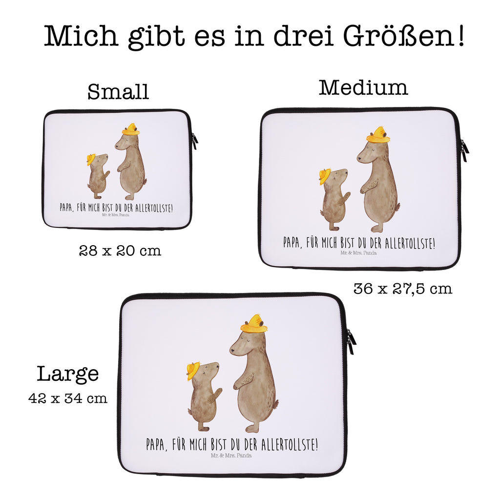 27 x 36 Notebook Tasche  Bären mit Hut Notebook Tasche, Laptop, Computertasche, Tasche, Damen, Schutzhülle, Familie, Vatertag, Muttertag, Bruder, Schwester, Mama, Papa, Oma, Opa, Bär, Bären, Vater, Papi, Paps, Dad, Daddy, Lieblingsmensch, Sohn, Söhne, Kind, Kinder, Vater-Sohn, Family, Vorbild