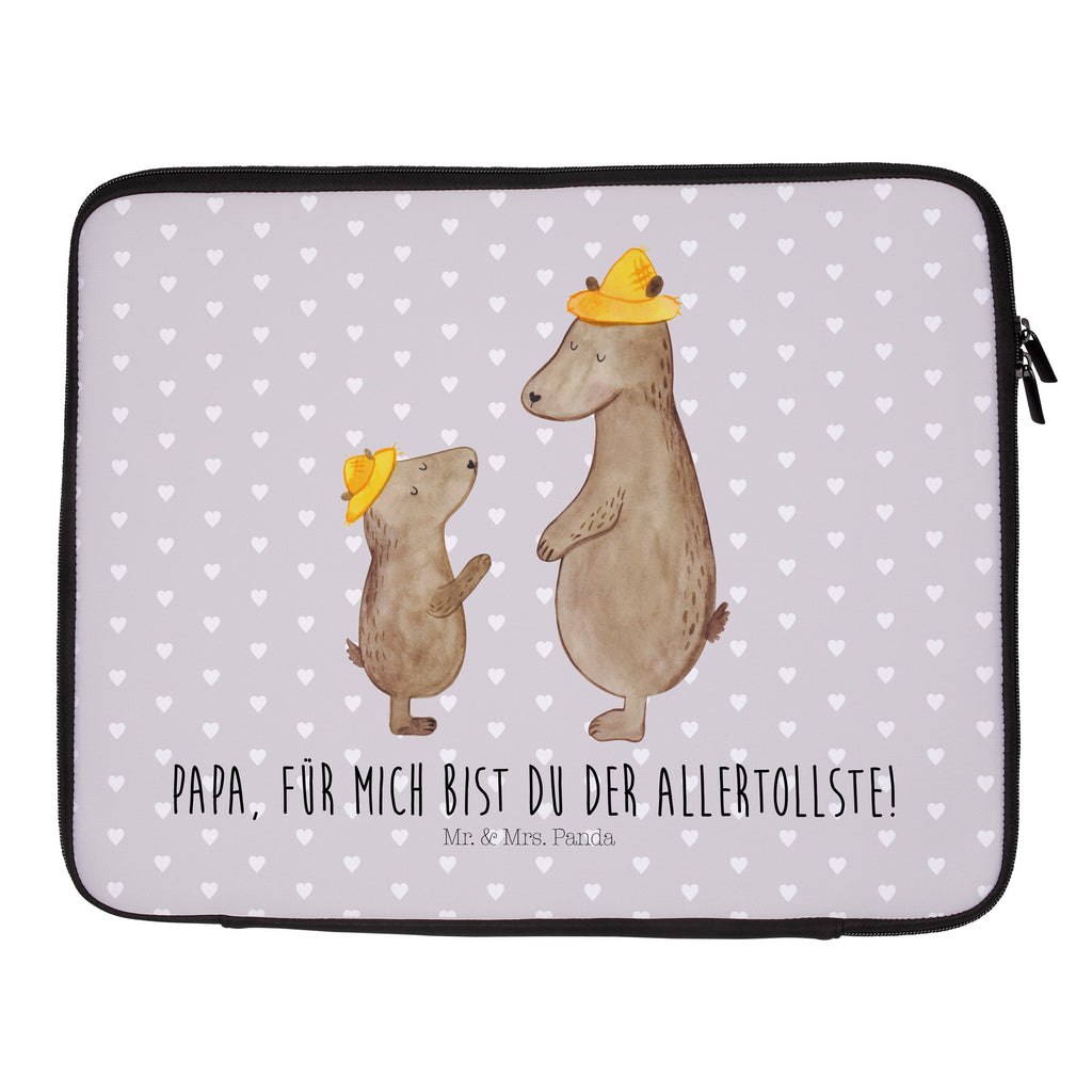 27 x 36 Notebook Tasche  Bären mit Hut Notebook Tasche, Laptop, Computertasche, Tasche, Damen, Schutzhülle, Familie, Vatertag, Muttertag, Bruder, Schwester, Mama, Papa, Oma, Opa, Bär, Bären, Vater, Papi, Paps, Dad, Daddy, Lieblingsmensch, Sohn, Söhne, Kind, Kinder, Vater-Sohn, Family, Vorbild