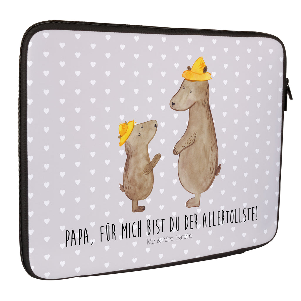 27 x 36 Notebook Tasche  Bären mit Hut Notebook Tasche, Laptop, Computertasche, Tasche, Damen, Schutzhülle, Familie, Vatertag, Muttertag, Bruder, Schwester, Mama, Papa, Oma, Opa, Bär, Bären, Vater, Papi, Paps, Dad, Daddy, Lieblingsmensch, Sohn, Söhne, Kind, Kinder, Vater-Sohn, Family, Vorbild
