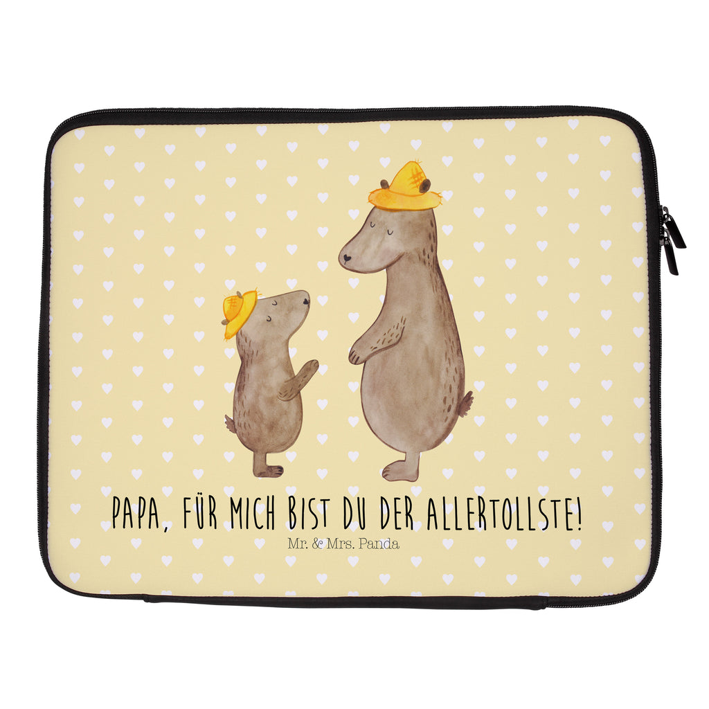 27 x 36 Notebook Tasche  Bären mit Hut Notebook Tasche, Laptop, Computertasche, Tasche, Damen, Schutzhülle, Familie, Vatertag, Muttertag, Bruder, Schwester, Mama, Papa, Oma, Opa, Bär, Bären, Vater, Papi, Paps, Dad, Daddy, Lieblingsmensch, Sohn, Söhne, Kind, Kinder, Vater-Sohn, Family, Vorbild