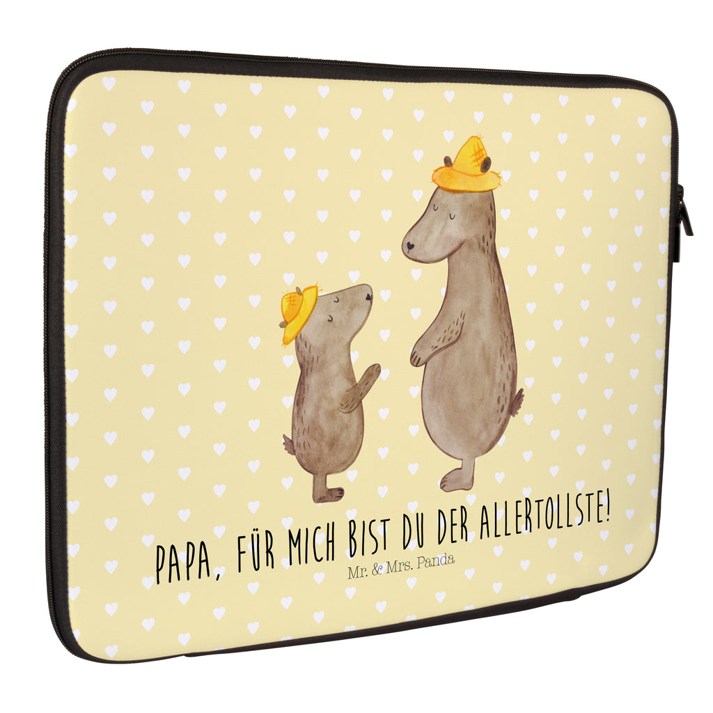 27 x 36 Notebook Tasche  Bären mit Hut Notebook Tasche, Laptop, Computertasche, Tasche, Damen, Schutzhülle, Familie, Vatertag, Muttertag, Bruder, Schwester, Mama, Papa, Oma, Opa, Bär, Bären, Vater, Papi, Paps, Dad, Daddy, Lieblingsmensch, Sohn, Söhne, Kind, Kinder, Vater-Sohn, Family, Vorbild