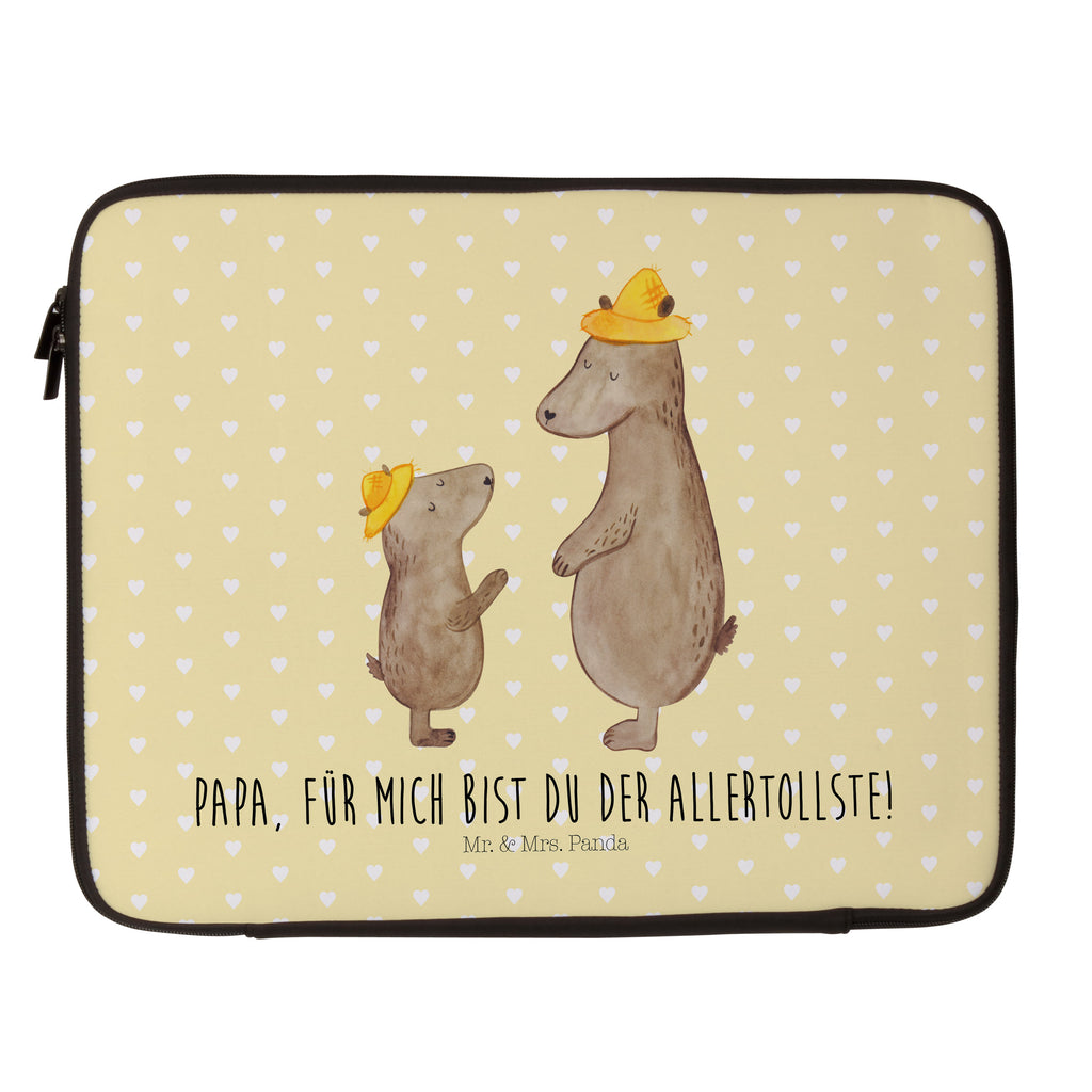 27 x 36 Notebook Tasche  Bären mit Hut Notebook Tasche, Laptop, Computertasche, Tasche, Damen, Schutzhülle, Familie, Vatertag, Muttertag, Bruder, Schwester, Mama, Papa, Oma, Opa, Bär, Bären, Vater, Papi, Paps, Dad, Daddy, Lieblingsmensch, Sohn, Söhne, Kind, Kinder, Vater-Sohn, Family, Vorbild