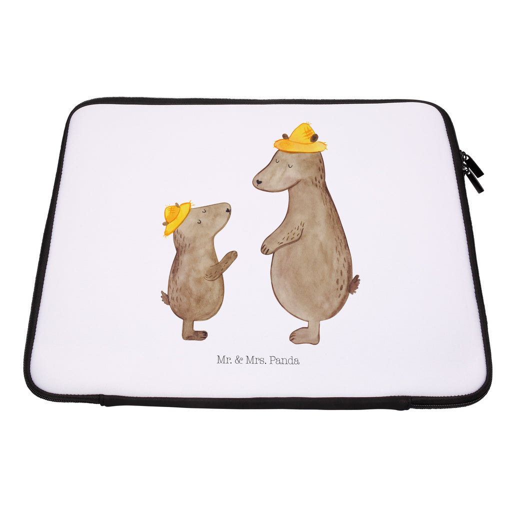 27 x 36 Notebook Tasche  Bären mit Hut Notebook Tasche, Laptop, Computertasche, Tasche, Damen, Schutzhülle, Familie, Vatertag, Muttertag, Bruder, Schwester, Mama, Papa, Oma, Opa, Bär, Bären, Vater, Papi, Paps, Dad, Daddy, Lieblingsmensch, Sohn, Söhne, Kind, Kinder, Vater-Sohn, Family, Vorbild