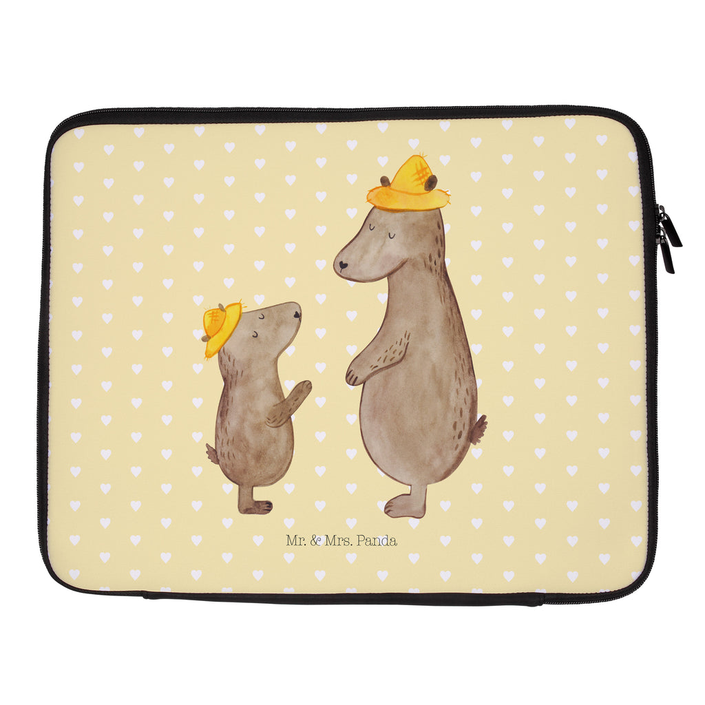 27 x 36 Notebook Tasche  Bären mit Hut Notebook Tasche, Laptop, Computertasche, Tasche, Damen, Schutzhülle, Familie, Vatertag, Muttertag, Bruder, Schwester, Mama, Papa, Oma, Opa, Bär, Bären, Vater, Papi, Paps, Dad, Daddy, Lieblingsmensch, Sohn, Söhne, Kind, Kinder, Vater-Sohn, Family, Vorbild