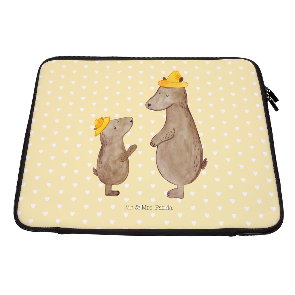 27 x 36 Notebook Tasche  Bären mit Hut Notebook Tasche, Laptop, Computertasche, Tasche, Damen, Schutzhülle, Familie, Vatertag, Muttertag, Bruder, Schwester, Mama, Papa, Oma, Opa, Bär, Bären, Vater, Papi, Paps, Dad, Daddy, Lieblingsmensch, Sohn, Söhne, Kind, Kinder, Vater-Sohn, Family, Vorbild