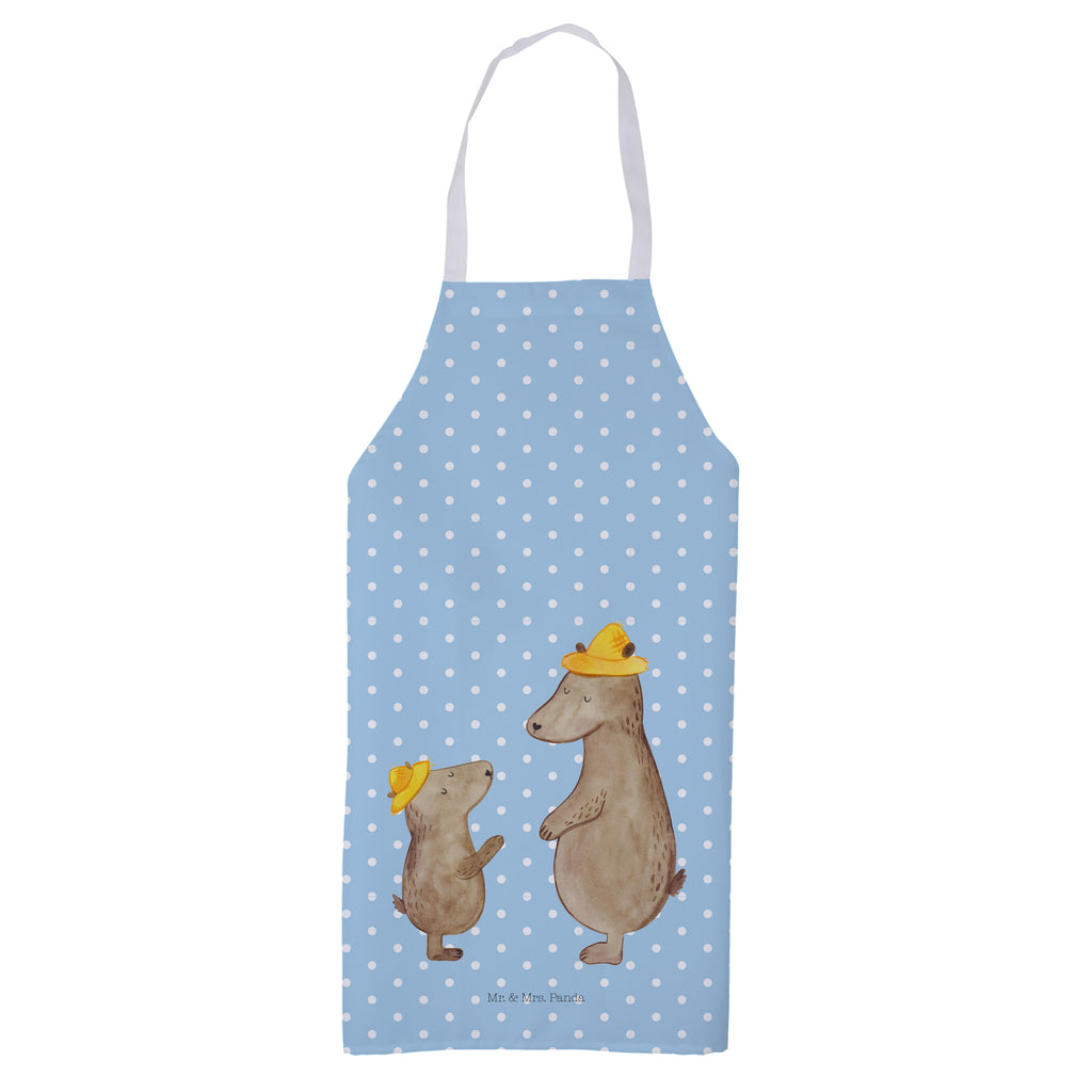 Kochschürze Bären mit Hut Schürze, Backschürze, Küchenschürze, Grillschürze, Latzschürze, Familie, Vatertag, Muttertag, Bruder, Schwester, Mama, Papa, Oma, Opa, Bär, Bären, Vater, Papi, Paps, Dad, Daddy, Lieblingsmensch, Sohn, Söhne, Kind, Kinder, Vater-Sohn, Family, Vorbild