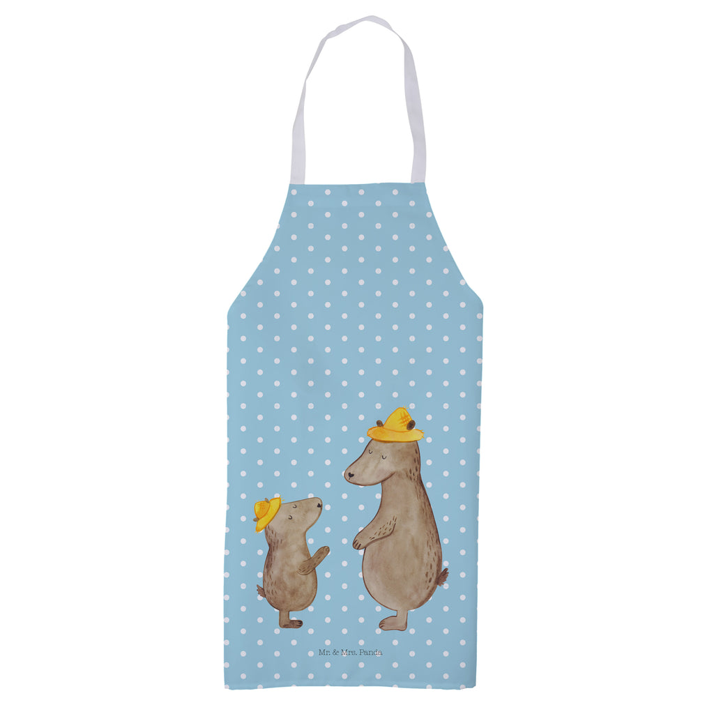 Kochschürze Bären mit Hut Schürze, Backschürze, Küchenschürze, Grillschürze, Latzschürze, Familie, Vatertag, Muttertag, Bruder, Schwester, Mama, Papa, Oma, Opa, Bär, Bären, Vater, Papi, Paps, Dad, Daddy, Lieblingsmensch, Sohn, Söhne, Kind, Kinder, Vater-Sohn, Family, Vorbild