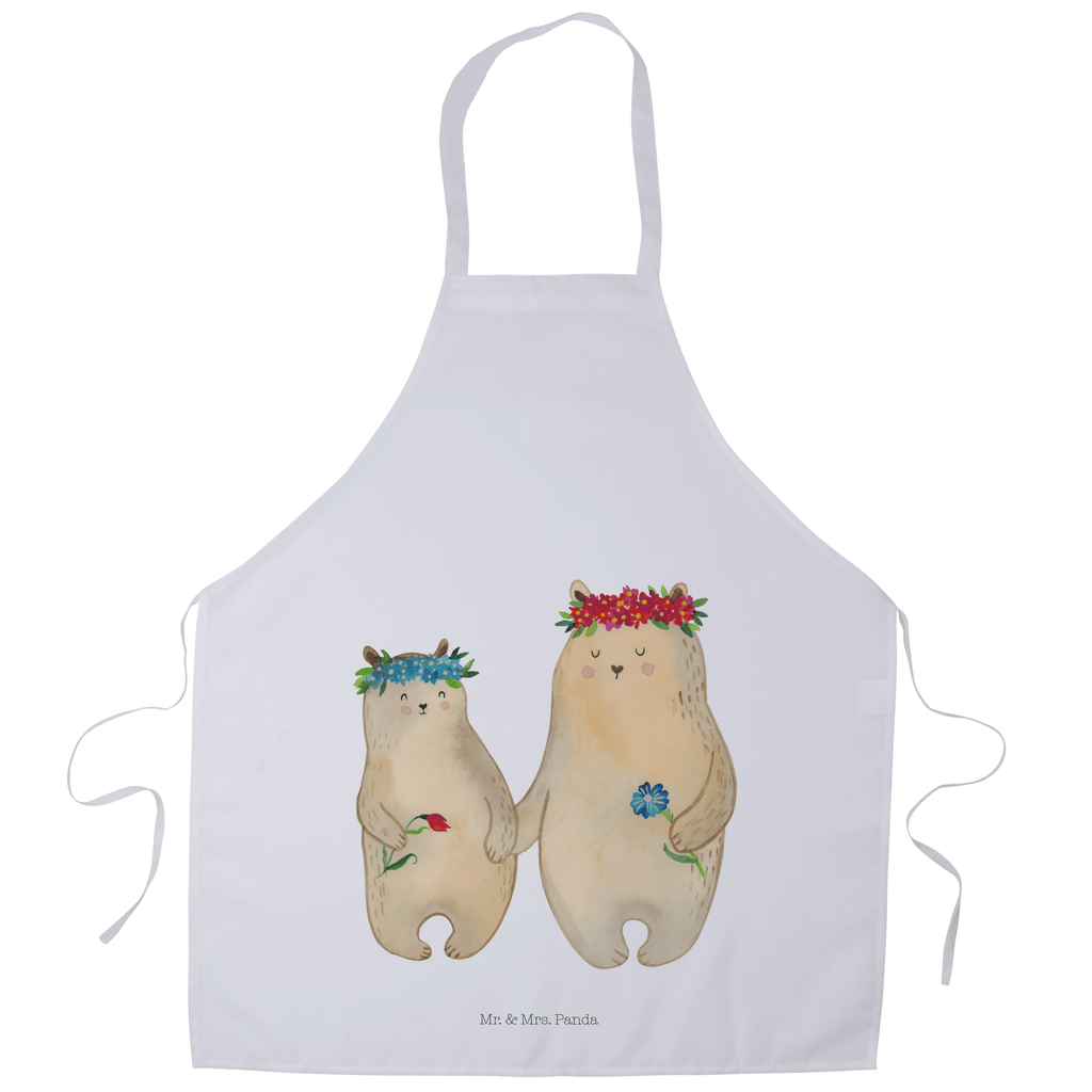 Kochschürze Bären mit Blumenkranz Schürze, Backschürze, Küchenschürze, Grillschürze, Latzschürze, Familie, Vatertag, Muttertag, Bruder, Schwester, Mama, Papa, Oma, Opa, Bär, Bären, Mutter, Mutti, Mami, Lieblingsmensch, Lieblingsmama, beste Mutter, weltbeste Mama, Geschenk Mama. Muttertag, Tochter, Kind, Kinder, Töchter, Family, Vorbild