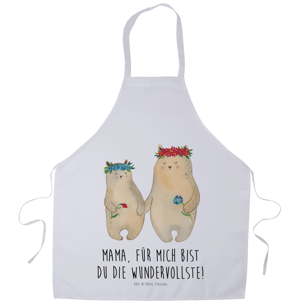 Kochschürze Bären mit Blumenkranz Schürze, Backschürze, Küchenschürze, Grillschürze, Latzschürze, Familie, Vatertag, Muttertag, Bruder, Schwester, Mama, Papa, Oma, Opa, Bär, Bären, Mutter, Mutti, Mami, Lieblingsmensch, Lieblingsmama, beste Mutter, weltbeste Mama, Geschenk Mama. Muttertag, Tochter, Kind, Kinder, Töchter, Family, Vorbild